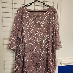 Catherines Mauve Sequin Shiry